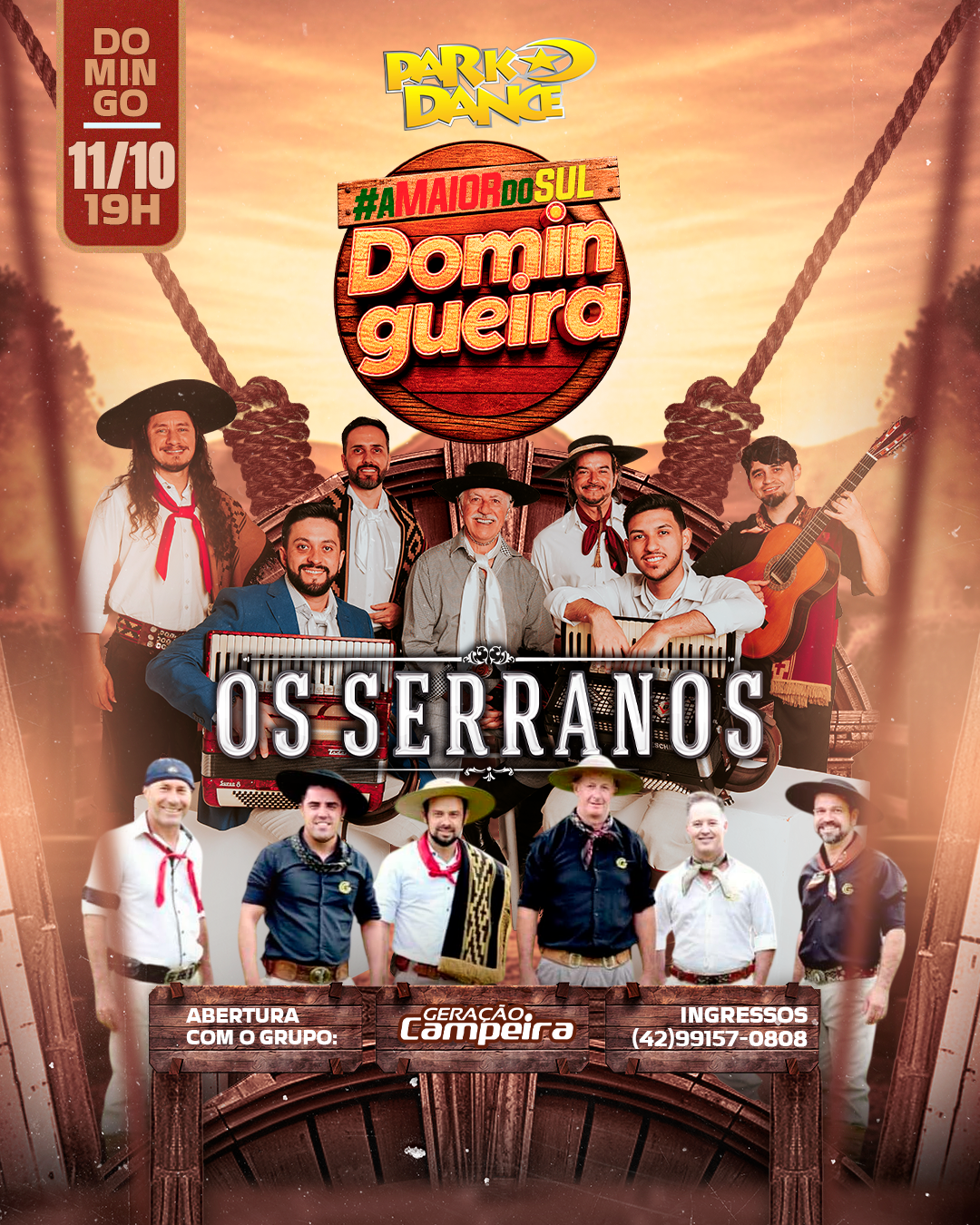 Domingueira Os Serranos + Geração Campeira